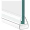 kyaoayo Guarnizione per doccia, 2 m, per porte della doccia, per porta in vetro, per porta della doccia, vasca da bagno, box doccia (6 mm)