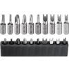 QUARKZMAN Set da 10 punte per cacciavite a U, Y e triangolari U1.7-U 2 .6 TA23-TA30 Y3-Y6 acciaio S2 codolo esagonale 1/4 magnetiche per trapano elettrico con portapunte
