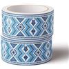 VisitRyl Bordi per Carta da Parati Adesivi blu 20cm X 1000cm Design Decorativo