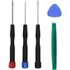 Fongmore P2 P5 P6 0,8 mm 1,2 mm 1,5 mm TS1 TS4 TS5 cacciavite pentalobo a cinque punte per iPhone, MacBook Pro, Air Retina con strumenti di leva