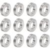 QUARKZMAN 12pz Distanziatore in Acciaio Inossidabile 8.2mm Foro x 16mm OD x 4mm Lunghezza Boccola per Vite Finitura Semplice Distanziatore Metallo Rotondo per Viti Bulloni e Barre M8