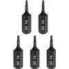 sourcing map 5 punte per cacciavite Torx T6 da 1/4 di pollice con gambo esagonale da 25 mm di lunghezza S2 in acciaio a stella a 6 punte esagonali con foro per avvitatore elettrico a impatto, nero