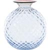 VENINI VASO MONOFIORE BALLOTON D.11 CM ICEBERG FILO ROSSO H.12,5 CM FO310014000F0AO