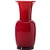 VENINI VASO OPALINO D.20 CM ROSSO-LATTIMO H.42 CM FO370624000O0DG