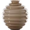 VENINI VASO DECO D.17 CM MOKA-LATTIMO H.18 CM FO370708000O0BSS