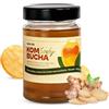 SANUVIA Kombucha SCOBY Starter Culture - Fungo del tè con 300 ml di tè starter in vetro - Vegano, coltura viva, riutilizzabile - Istruzioni sull'etichetta - 100% naturale