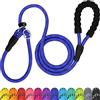 TagME Riflessivo Guinzaglio per Cani Taglia Media,Guinzaglio Retriever, Guinzaglio Addestramento per Cani,Ø10mm x 185cm,Blu Reale