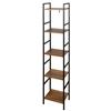 Scaffale | Mensole Angolare 5 Ripiani Argento Acciaio E Legno Multistrato Cfw56115 90684564