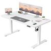 JUMMICO Scrivania Regolabile in Altezza con Caricatore USB, Scrivania Regolabile Elettrica 140 x 60 cm, Standing Desk