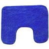 MSV Tappetino da Bagno per lavabo e WC Cotone 45x35 cm Blu Scuro