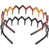 Happyupcity 2 pz nero e marrone donne signora ragazze plastica resina denti pettine fascia capelli cerchietto capelli cerchio capelli capelli Hairstressing styling accessori
