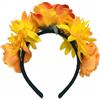 ericotry Fascia per capelli con fiore messicano arancione, fascia per capelli per Halloween, cosplay, costume da sposa