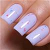 Ozzeal - Smalto gel per unghie pastello - 15 ml - Fiocco viola chiaro - Macaron - Primavera estate - LED UV - Paillettes - Per principianti in salone di manicure