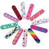 Happyupcity 20 mini lime colorate a doppia faccia per unghie blocco tampone per unghie smeriglio grana gel nail art striscia per lucidatura manicure pedicure cura fai da te per unghie e unghie dei piedi
