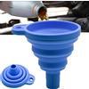 NONE Imbuto motore per auto Imbuto liquido universale in silicone Rondella Cambio liquido Imbuto pieghevole portatile per cambio benzina olio motore automatico