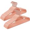 SONGMICS Appendiabiti in Velluto, Set da 30, Antiscivolo, con Barra per Cravatta e Gancio Oro Rosa, Spessore 0,6 cm, Salvaspazio, Lunghezza 43,5 cm, per Cappotti, Vestiti, Pantaloni, Rosa