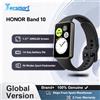 HONOR Band 10 Smartwatch, contapassi sportivo a 96 modalità, orologio digitale da 1,57 pollici 60 Hz, 5 ATM, batteria da 14 giorni, SpO2, frequenza cardiaca, compatibile con Android e iOS, nero