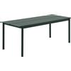 Muuto - Tavolo rettangolare Linear - Verde - Acciaio verniciato a polvere - Designer Thomas Bentzen