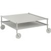 Muuto - Tavolino Flow - Grigio - Acciaio goffrato - Designer Normal Studio