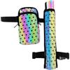 Generisch Marsupio con scomparti a mano - Braccio o fascia gamba - Fibbia Cerniere - Impermeabile - Uomo Donna Unisex - Festival Rave Techno Party Pride Club, grigio., s, Marsupio siriano con scomparto separato