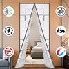 SANJIANKER Tenda termica per porta, termica, magnetica, autosigillante, in etilene vinil acetato, per tenere il freddo fuori dalla porta, per cucina, camera da letto, condizionatore d'aria, mani libere, adatta a