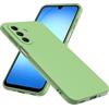 WFTE Cover per Samsung Galaxy A17 5G Silicone Liquido Custodia Protettiva Protezione Anticaduta, Antiscivolo Cellulare Ultra Sottile Antiurto Morbido Case per Samsung A17 - Verde
