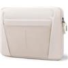 GAOCHY Custodia per laptop da 14-15 pollici, borsa per laptop resistente all'acqua per MacBook Air 15 M4/M3/M2 2025-2023, Vivobook 14, 14 pollici Chromebook/Latitude/IdeaPad/ThinkPad, Parel Wit