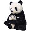 Wild Republic Mom And Baby Panda, Peluche Animali, Peluche Mamma E Cucciolo, Regalo Per Bambini, Imbottitura Realizzata Partendo Da Bottiglie Riciclate, 38 cm