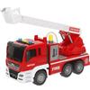 ColorBaby Speed & Go Camion dei pompieri giocattolo con luci e suoni, gru e tubo interattivo, acqua vera, sistema di attrito, scala 1:14, salvataggio, per bambini a partire da 3 anni (39063)