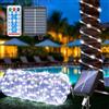 Kousee Luci solari a LED per esterni, IP65, impermeabili, 22 m, 200 LED, luci decorative solari con 8 modalità di illuminazione, luci fatate per giardino, albero, feste, decorazioni natalizie, colore