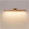 HBGFHG Lampada da parete magnetica a LED girevole a 360°, ricaricabile tramite USB, dimmerabile, luce notturna per lettura, trucco e casa (marrone, 1 pezzo)