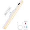 AUAUY Luce Armadio LED, USB-C Ricaricabile Magnetica Lampada con Telecomando, 5 Temperature Colore&5 Luminosità Dimmerabile, 1500mAh, per Cucina Scale Soggiorno Corridoio Camere da Letto Guardaroba