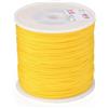 FASHEWELRY Filo cordoncino in nylon per perline da 0,8 mm, 100 iarde/rotolo, macramè, nodi cinesi, per collane fai da te, bracciali, artigianato e creazione di gioielli, colore: oro