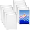 Comzantor 10 Pezzi Cornice Magnetica A4, Cornici Magnetiche Adesive da Parete, Cornice per Pittura a Diamante, Cornice Informativa Autoadesiva per Mettere a Avvisi Foto Manifesti Poster (Argento)