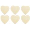 PATIKIL 20cm x 20cm Fondo del Cestino in Legno, 6pz Base in Legno Forma Cuore per Cestino all'Uncinetto Vuota per Fai Da Te Artigianato Intreccio Cesti Creazione Forniture Decorazione Casa