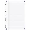 Oxford SOS Notes - Fogli forati semplici per raccoglitore ad anelli, 400 fogli, A4, bianco Quadretti piccoli, 5 x 5 A4 (21 x 29,7 cm) bianco