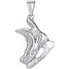 SILVEGO Ciondolo da uomo in argento sterling 925, pattini da hockey su ghiaccio