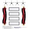 JoyBros Accessori Kit per Roborock S5 Max S6 Pure S6 maxV E4 E5 4x Spazzola Laterale Nero 2x Rulli Principale 4x Filtri (11-Pack)