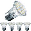 EACLL Lampadine LED E27 4.9W Equivalente a A15 Alogena 75W, Pacco da 4, 585lm 3000K Bianco Naturale, Faretti AC 230V senza Sfarfallio, Angolo a Fascio 120° Spot, Non Dimmerabile Lampade Riflettore