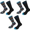 GianMarcoVenturi 6 Paia Calze Corte Uomo Caldo Cotone con Fantasie assortite (IT, Numero, 43, 46, Regular, Regular, 43/46, BROWN)