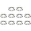 PATIKIL M5 Distanziali in Acciaio Inossidabile, 10pz Distanziatore Metallico Acciaio Inossidabile 5,1mm ID x 8mm OD x 2mm L Stainless Steel Spacer Vite Rotondo per 1/5 M5 Bulloni a Vite