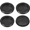 QUARKZMAN 4pz Guarnizioni in Gomma 2-1/8 (55mm) Foro Perforazione, 2 (48mm) ID Guarnizione ad Ring Tappi a Foro Singolo per Organizzatore Cavi Scrivania Computer, Nero