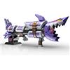 Nerf LMTD League of Legends Jinx Fishbones Blaster, 18 tamburi per freccette, 18 nerf elite, 3 freccette