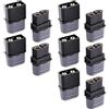 VUNIVERSUM Mr. Stecker Modellbau - 5 paia di connettori originali Amass Premium XT60H XT60, spina dorata nera maschio femmina con cavo di protezione a 2 pin, anti-polarità, spina ad alta corrente 60 A