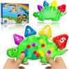 JoyLife Giocattoli Sensoriali con Ordinamento dei Colori, Giochi Sensoriali Autismo Riempiti di gel per Bambini, Antistress per Bambini, Antistress Giocattolo Sensoriale per lo Stress e l'ansia (Dino)