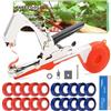 TOPRUNYI Legatrice per vignetom,Con 10000 Clavos y 20 Rollos de Cinta de Colores,Legatrice per Piante Pomodori,Legatrice per Vigneto Manuale,Attrezzi da Giardinaggio per Giardini, Frutteti, Ortii
