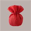 LUCGEL Sacco Porta Panettone in Tessuto Canvas Rosso 33 cm 10 Pezzi
