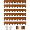 VEVOR Bordatura in Acciaio Metallo Antiruggine per Giardino, Bordatura Pieghevole per Prato Resistente, Facile Installare, Divisorio Aiuole Vialetto, Ruggine 6 Pezzi 1016 x 152,4 x 1,5 mm
