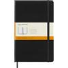 Moleskine Classic Notebook, Taccuino a Righe, Copertina Rigida e Chiusura ad Elastico, Formato Large 13 x 21 cm, Colore Nero, 240 Pagine