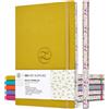 ZenART Supplies ZenART Quaderno Puntinato In Ecopelle per Appunti, 17,8 x 25,4 cm (B5), 120 GSM,